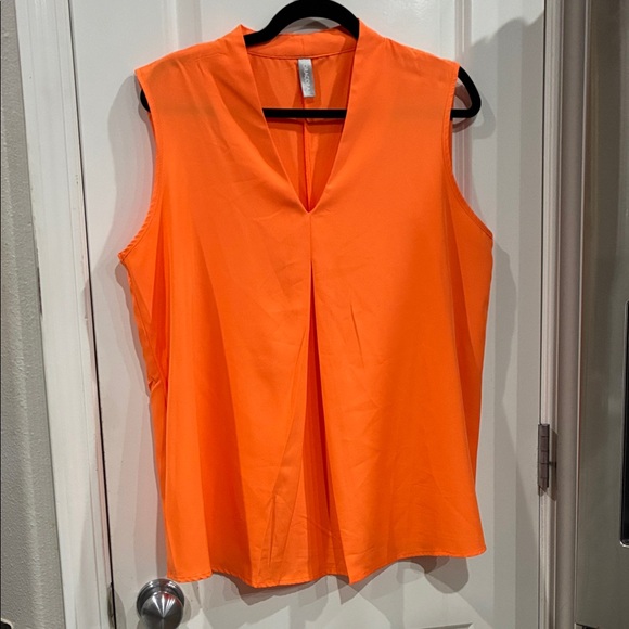 Bold Orange Sleeveless Blouse - Picture 1 of 1